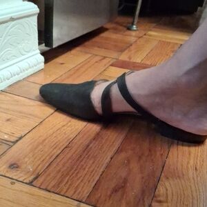 Manolo Blahnik Vintage Black Flat Shoes